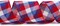 Patriotic Red, White & Blue Check Wired Ribbon – 2.5" x 10 Yards Buffalo Plaid Burlap Ribbon for 4th of July, Big Bows, Wreaths, Tree & Outdoor Decorations